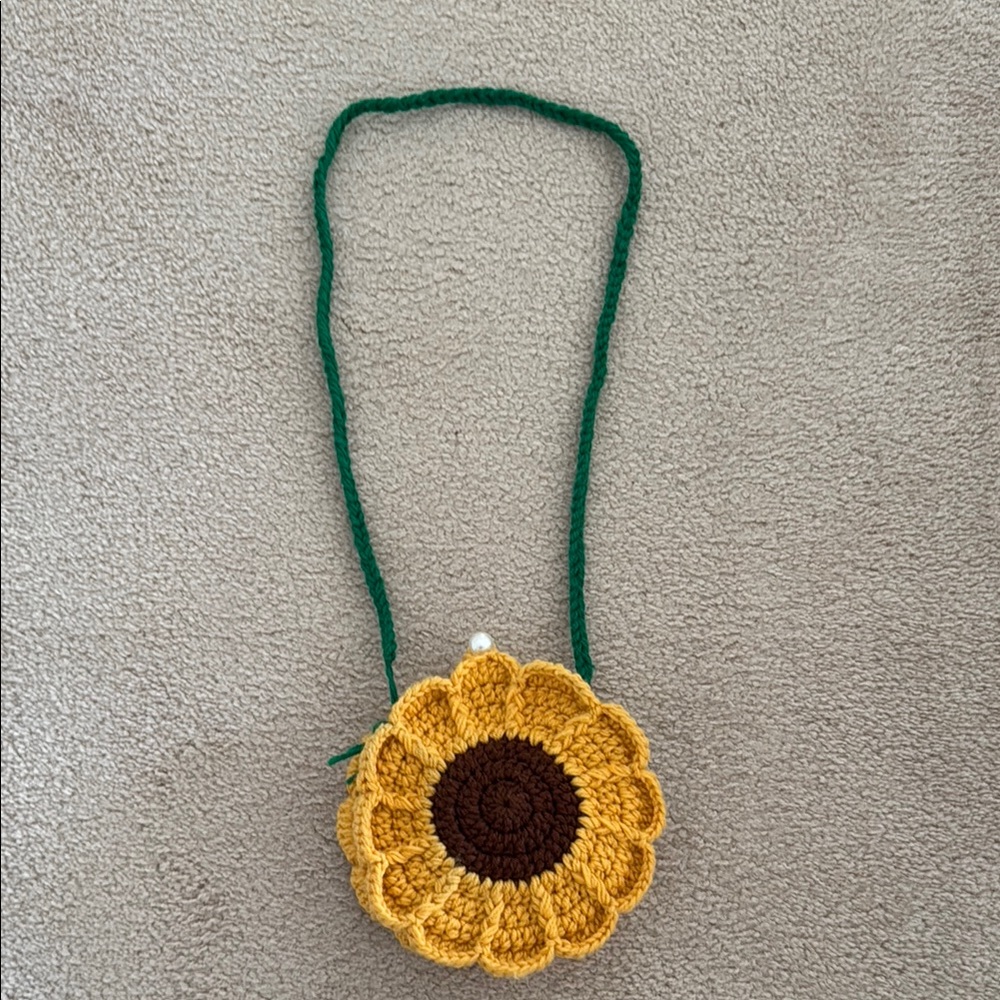 Sunflower Crochet Bag